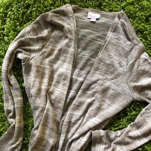 Small Lularoe Sarah TAN STRIPE